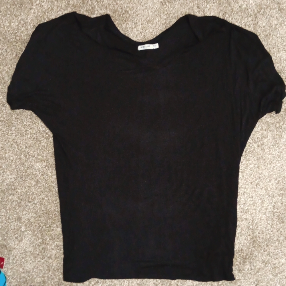 Womens Black Blouse Brand: Lock & Love Size:XXXL
